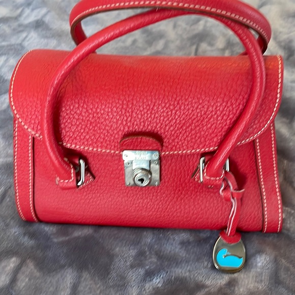 Dooney & Bourke Small Red Flap Clasp Bag(Small) - Picture 1 of 5